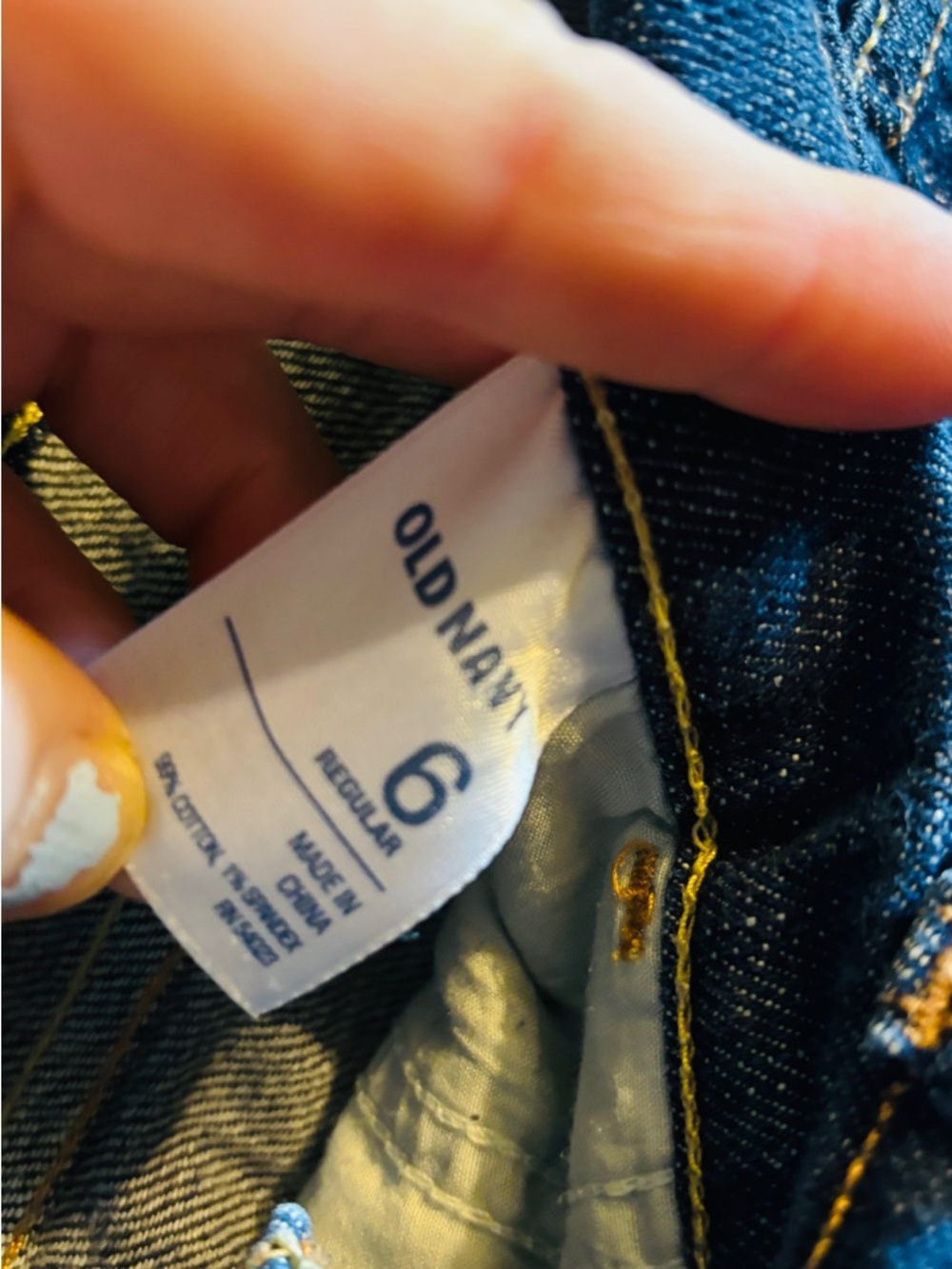 Women's Dark Wash Skinny Jeans - Blue size 6 - Picture 4 of 4